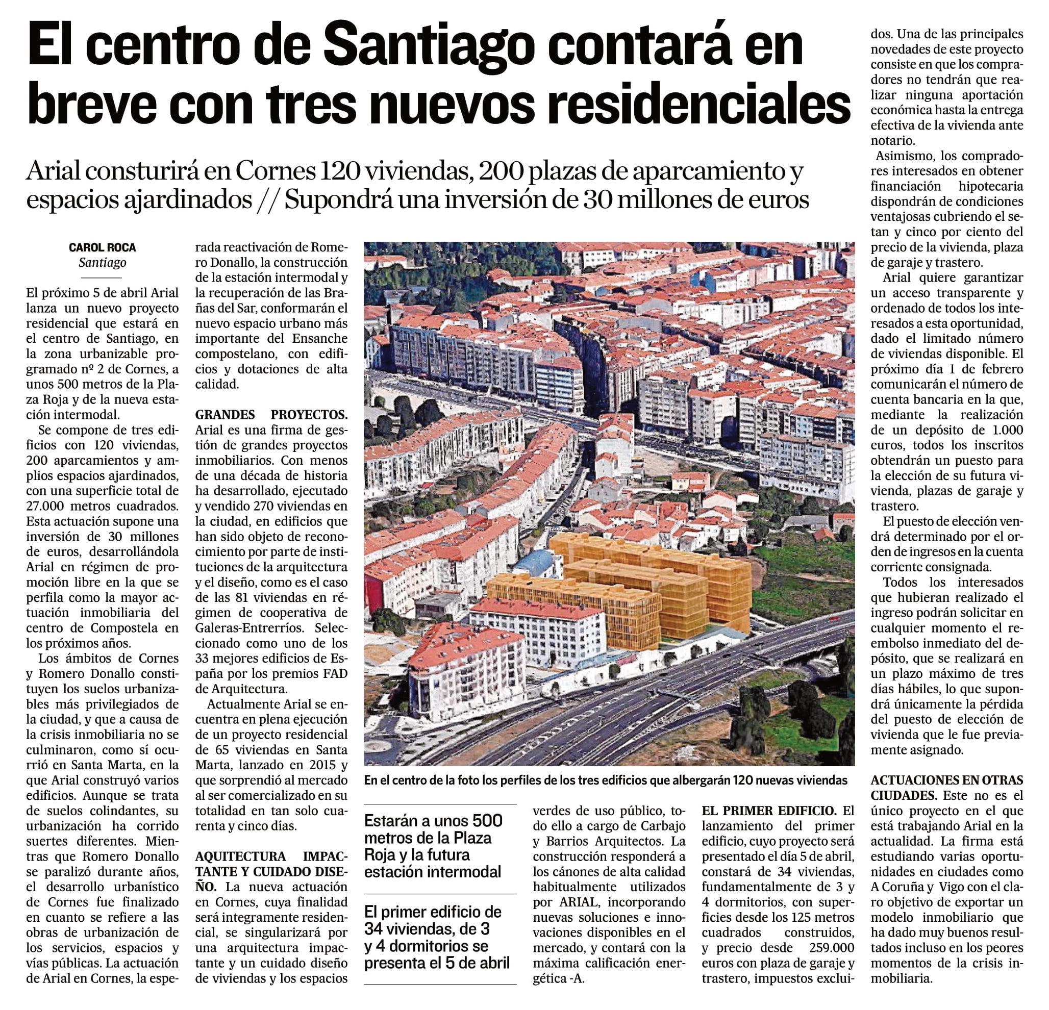 El centro de Santiago contará en breve con tres nuevos residenciales